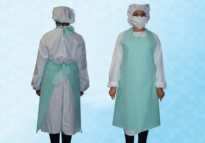 Tablier de protection décontaminable et lavable
