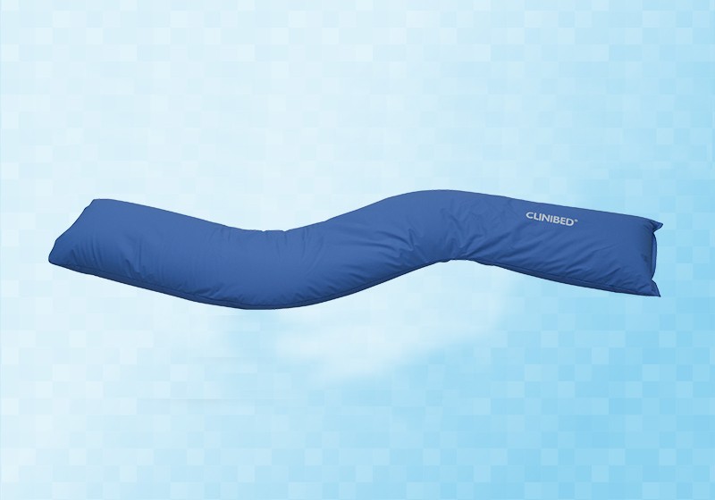Coussin de décubitus latéral Clinibed - modèle de 1650 grammes / 200 x 35 centimètres