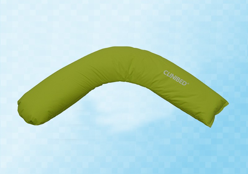 Coussin de positionnement demi lune Clinibed - modèle de 915 grammes / 140 x 35 centimètres