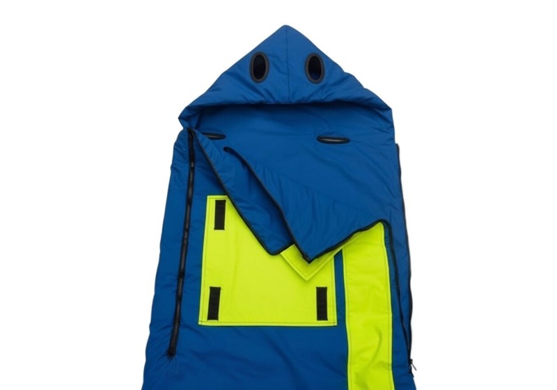 Enveloppe duvet bactériostatique avec passages de sangles