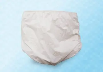 Culotte élastiquée imperméable en PVC film polyuréthane doublure coton